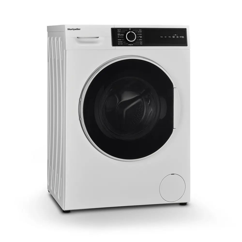 Montpellier MWM814BLW 8kg 1400 Spin Washing Machine, White - 72910636777845 