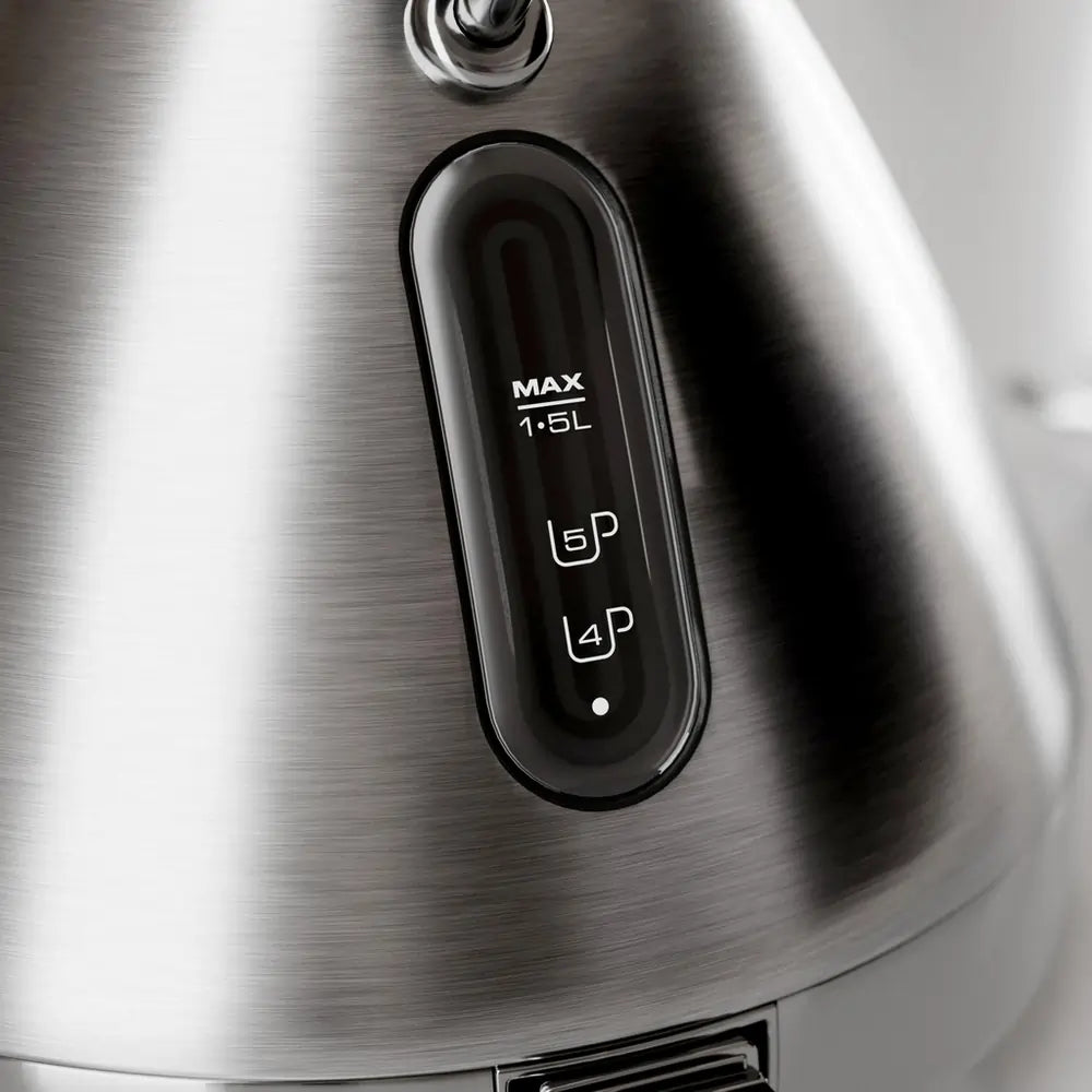 Morphy Richards Venture 100130 3kW 1.5 Litre Pyramid Rapid Boil Cordless Kettle, Brushed Stainless Steel - 73805230506357 