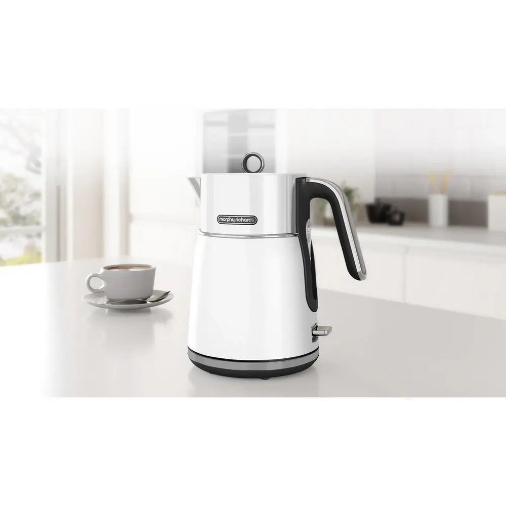 Morphy Richards Signature 100704 3kW 1.5 Litre Cordless Kettle, Matte Moonlight White