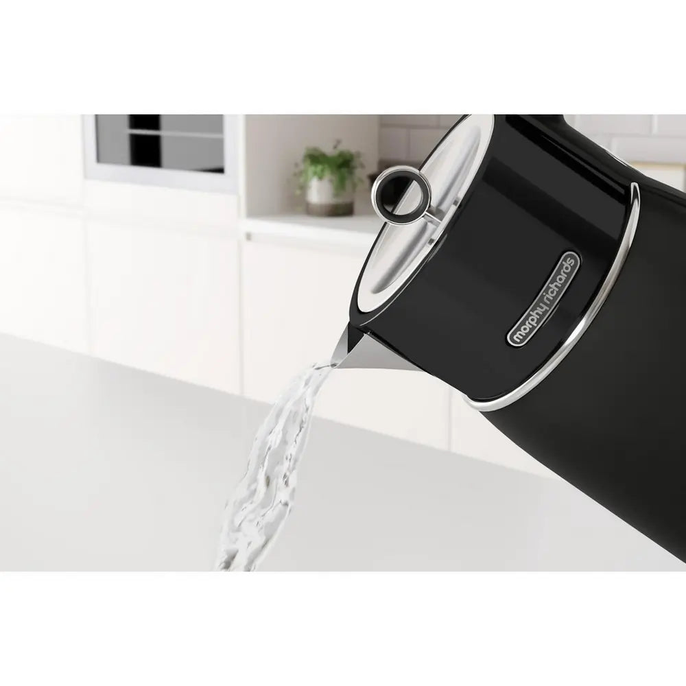 Morphy Richards Signature 100744 3kW 1.5 Litre Cordless Kettle, Matte Black - 73805567623541 