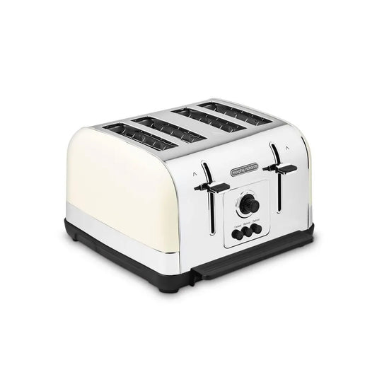 Morphy Richards Venture 240132 4-Slice Toaster, Cream