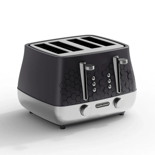 Morphy Richards 243020 Cassini 4-Slice Toaster Moonless Night - Black -
