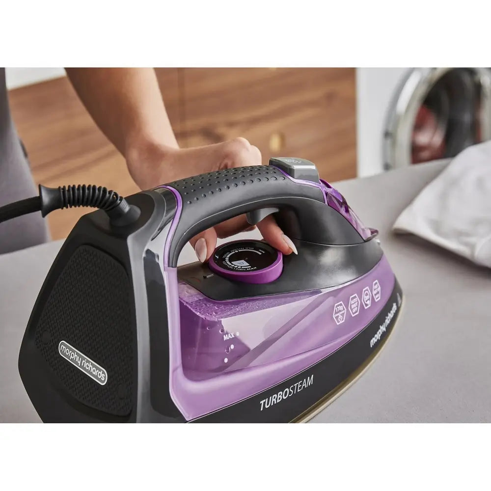 Morphy Richards 303140 Turbosteam 2800W Steam Iron, Purple