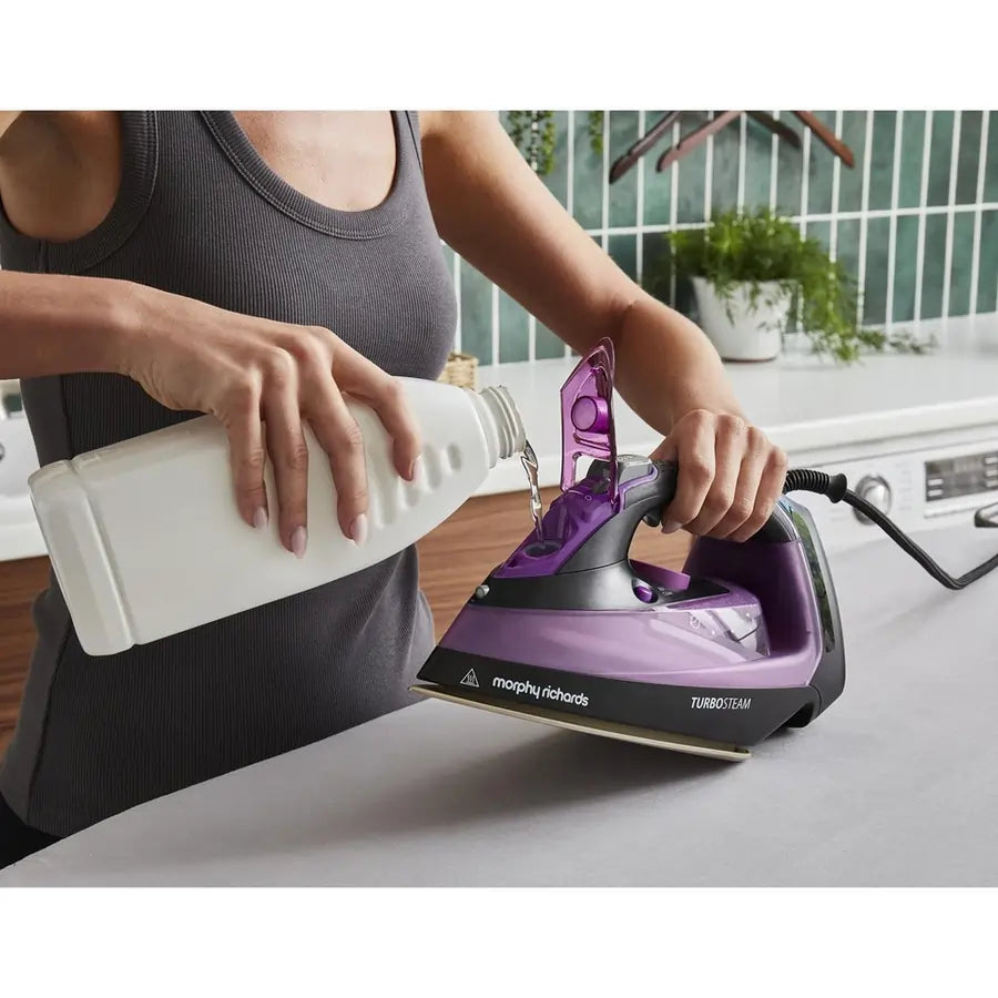 Morphy Richards 303140 Turbosteam 2800W Steam Iron, Purple - 73805684736373 