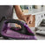 Thumbnail Morphy Richards 303140 Turbosteam 2800W Steam Iron, Purple- 73805684539765