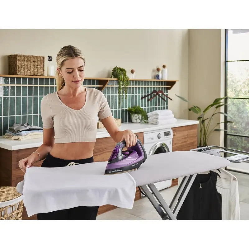 Morphy Richards 303140 Turbosteam 2800W Steam Iron, Purple - 73805684506997 