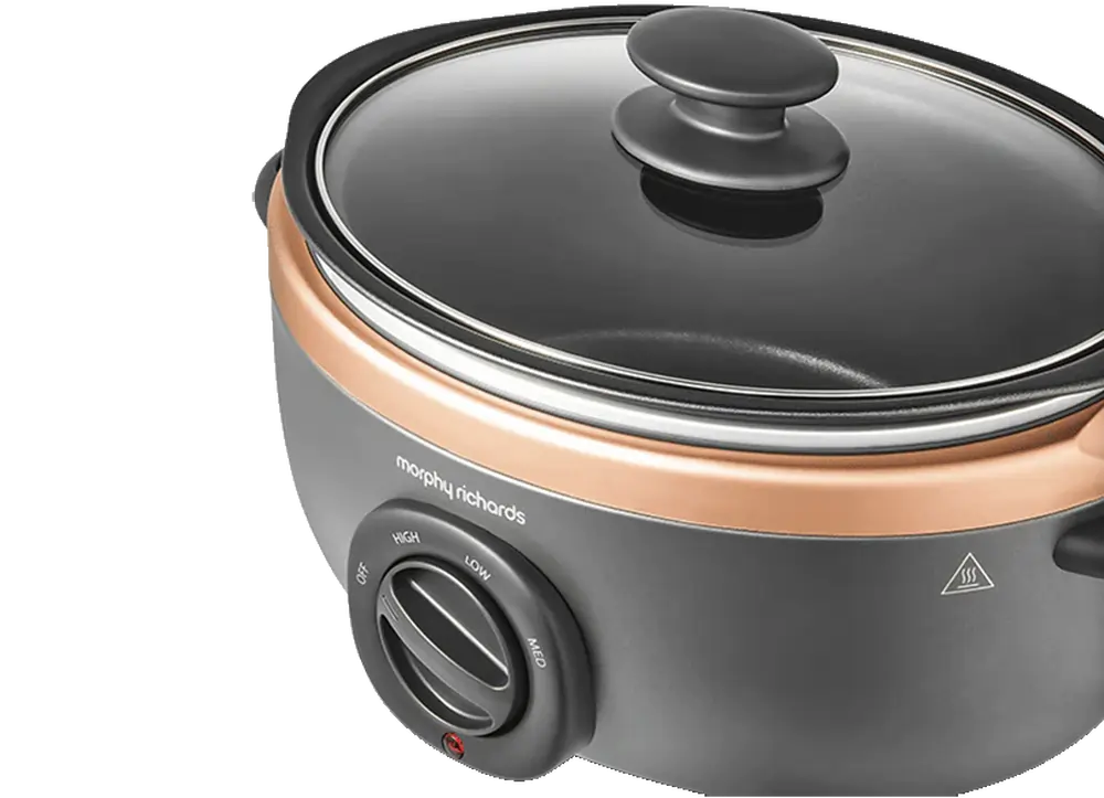 Morphy Richards 460016 3.5 Litre Sear and Stew Slow Cooker, Grey - 43925666267359 