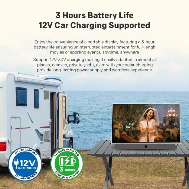 Metz 24MPE7002Z 24" Full HD Smart Portable Google TV - 3 Hours Battery Life - 73933606060405 