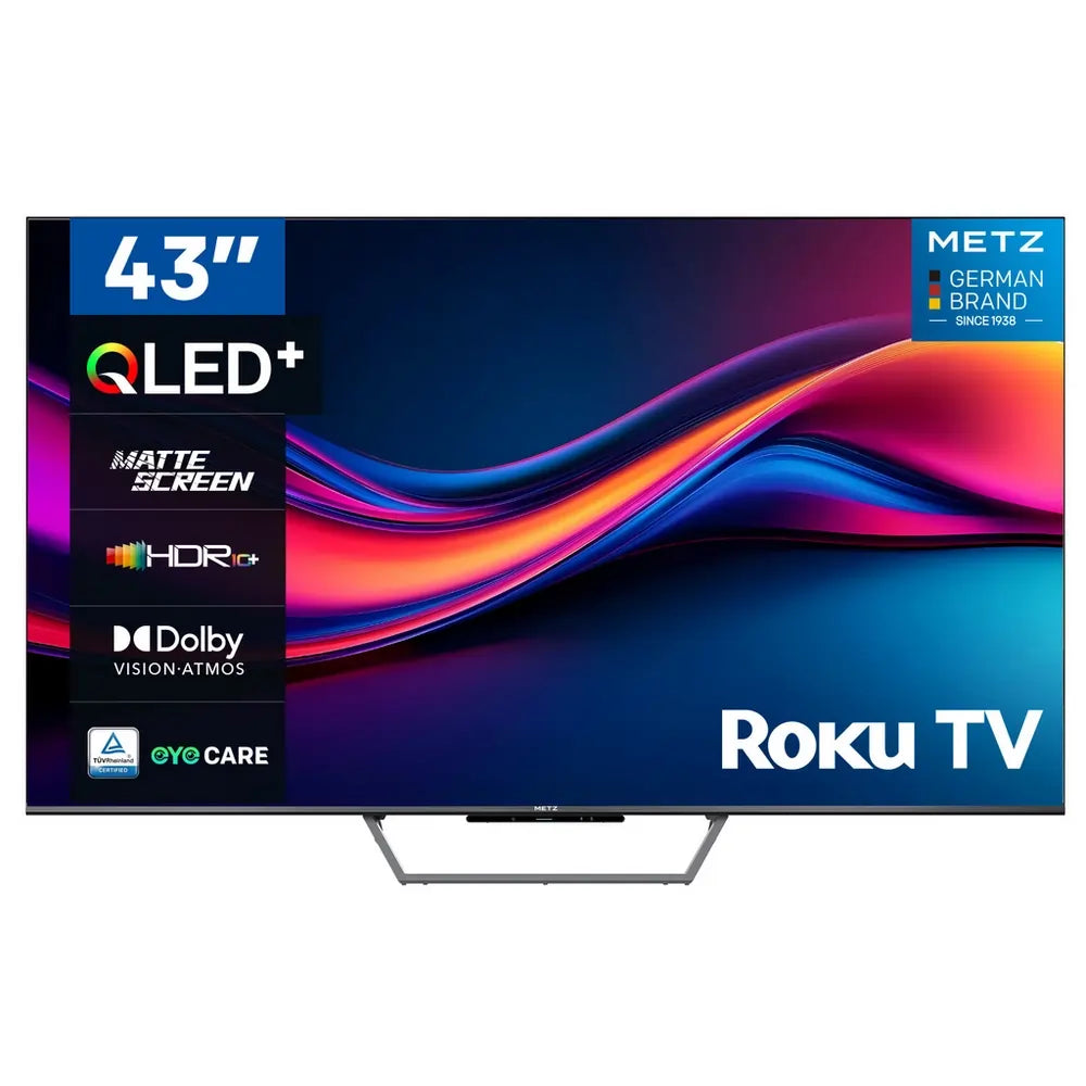 Metz 43MQF7500ZUK 43" 4K QLED Smart TV, Black