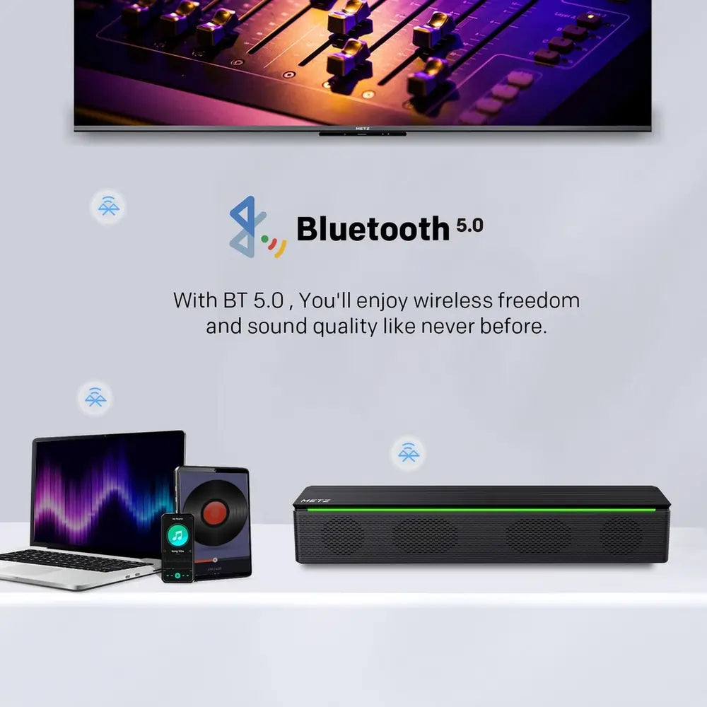 METZ MEBS60 Wireless Portable Bluetooth Speaker, Black