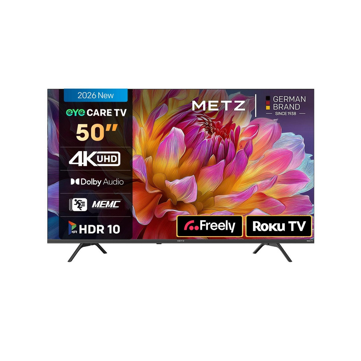Metz 50MRF6000ZUK 50" 4K DLED Smart TV - Black