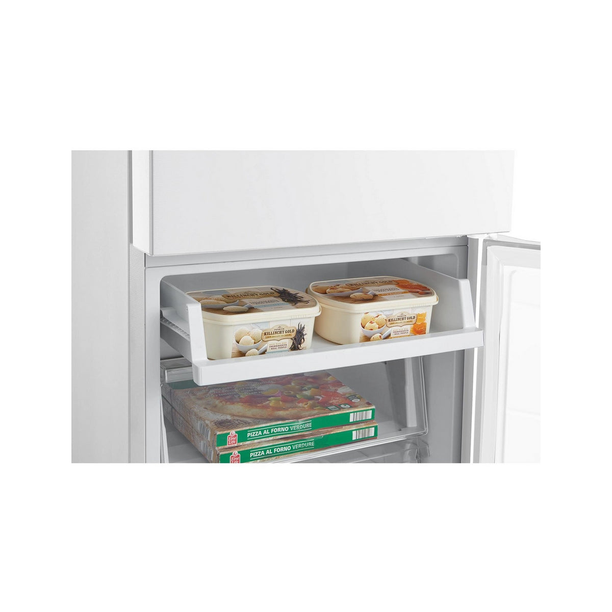 Midea MDRB379FGD01 60/40 Total No Frost Freestanding Fridge Freezer, 273 Litre, 54.7cm Wide - White