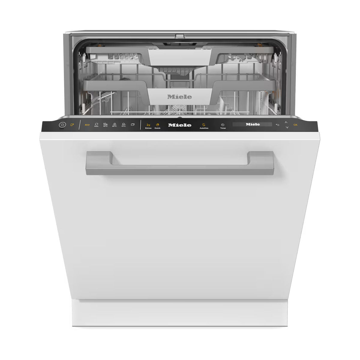 Miele G7650SCVI Platinum Fully-Integrated Dishwasher, 14 Place Settings, AutoDos, 59.8cm Wide - Obsidian Black