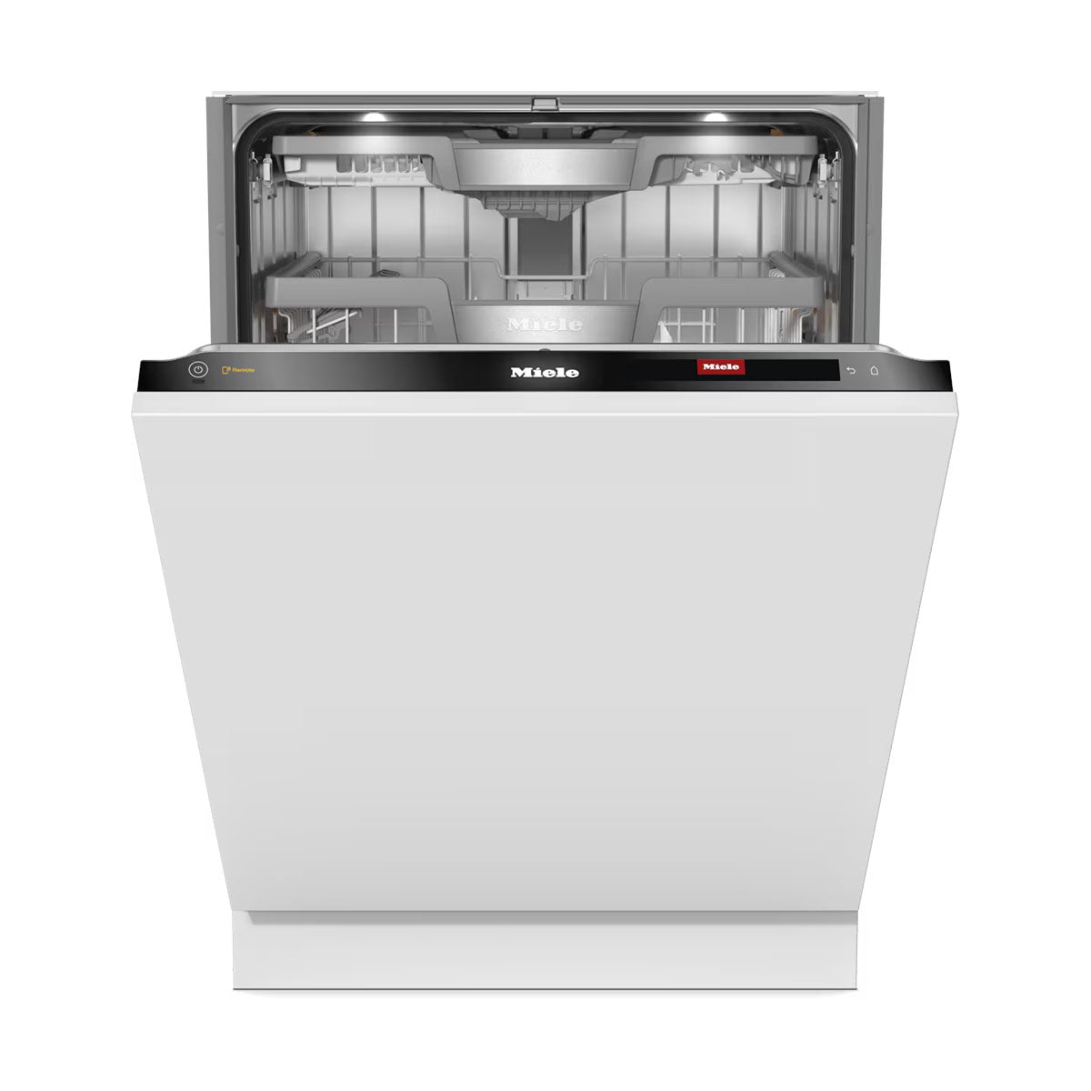 Miele G7985-SCVI-K2O-XXL Diamond Fully-Integrated Dishwasher XXL, 14 Place Settings, AutoDos, Knock2Open, 59.8cm Wide - CleanSteel/Obsidian Black