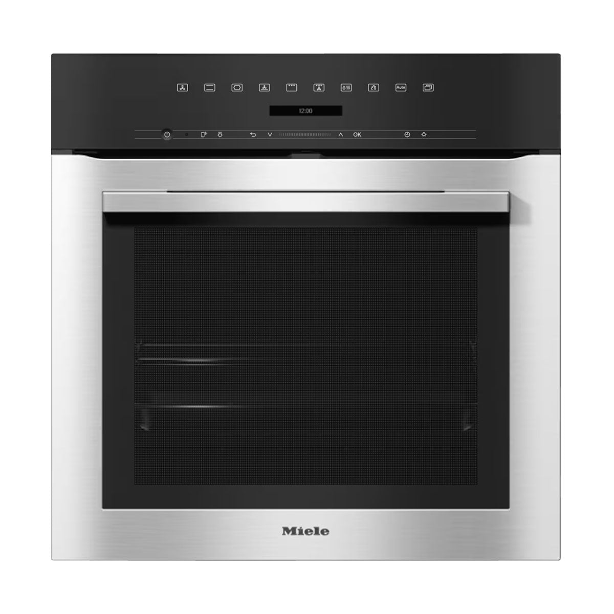 Miele H7164BP Built-In Oven, 76 Litre, Pyrolytic Cleaning, 59.5cm Wide - Stainless Steel/CleanSteel