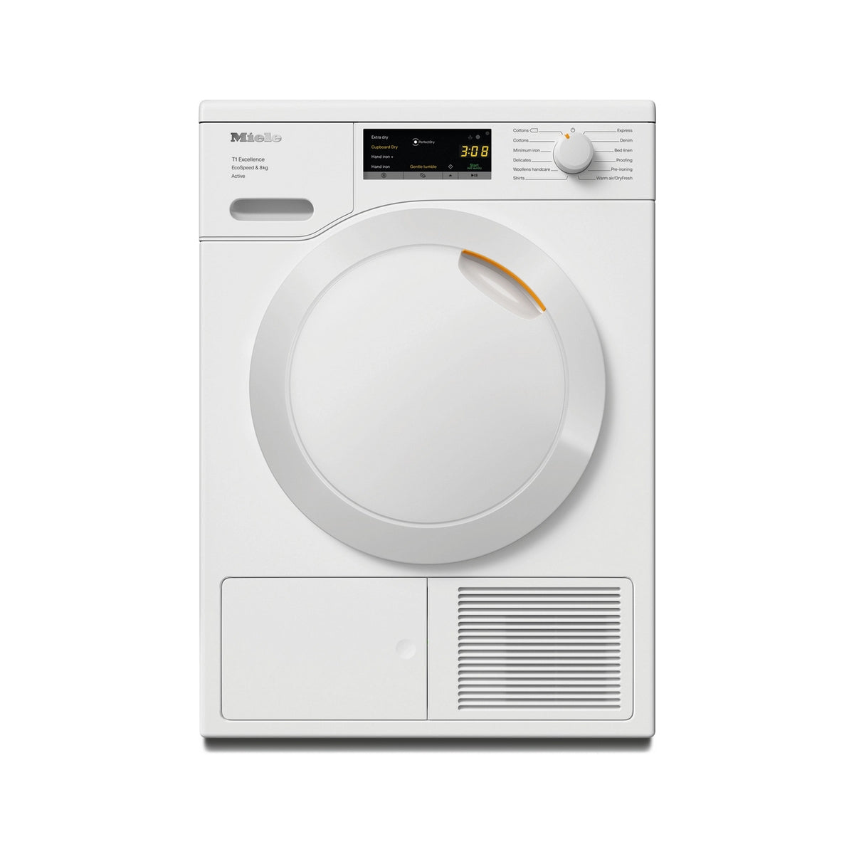 Miele TEA525WP 8Kg Freestanding Heat Pump Tumble Dryer, 59.6cm Wide - White