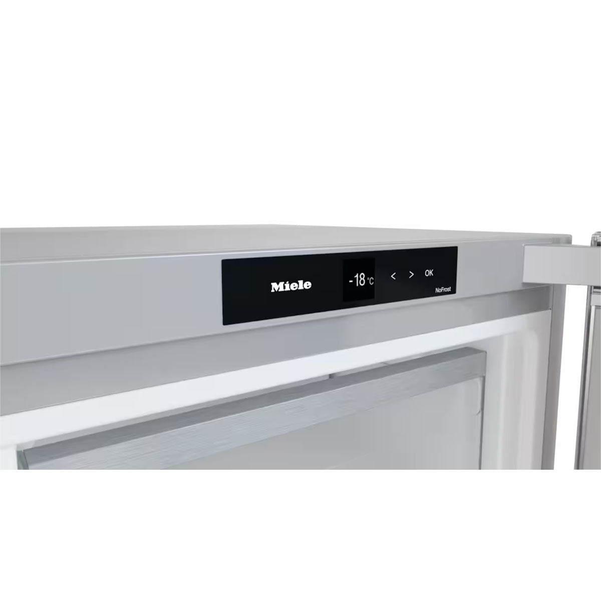 Miele FNS4382D-CLST Freestanding Freezer, 278 Litre, NoFrost, XXL Box, 59.7cm Wide - Stainless Look