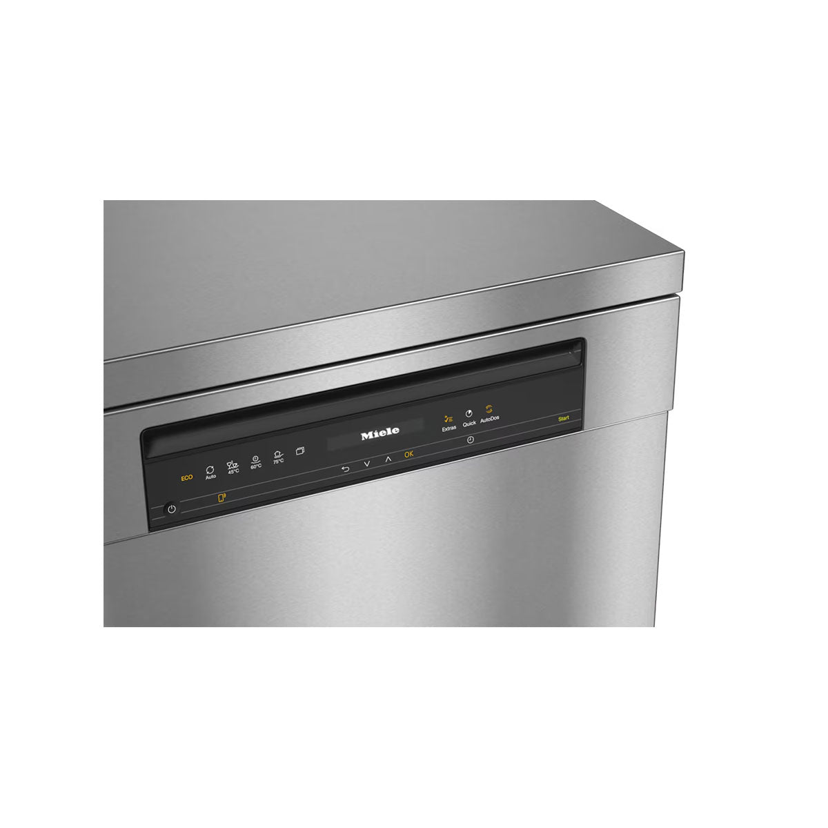 Miele G7600SC-CLST Platinum Freestanding Dishwasher, AutoDos, 14 Place Settings, 59.8cm Wide - Stainless Steel/CleanSteel