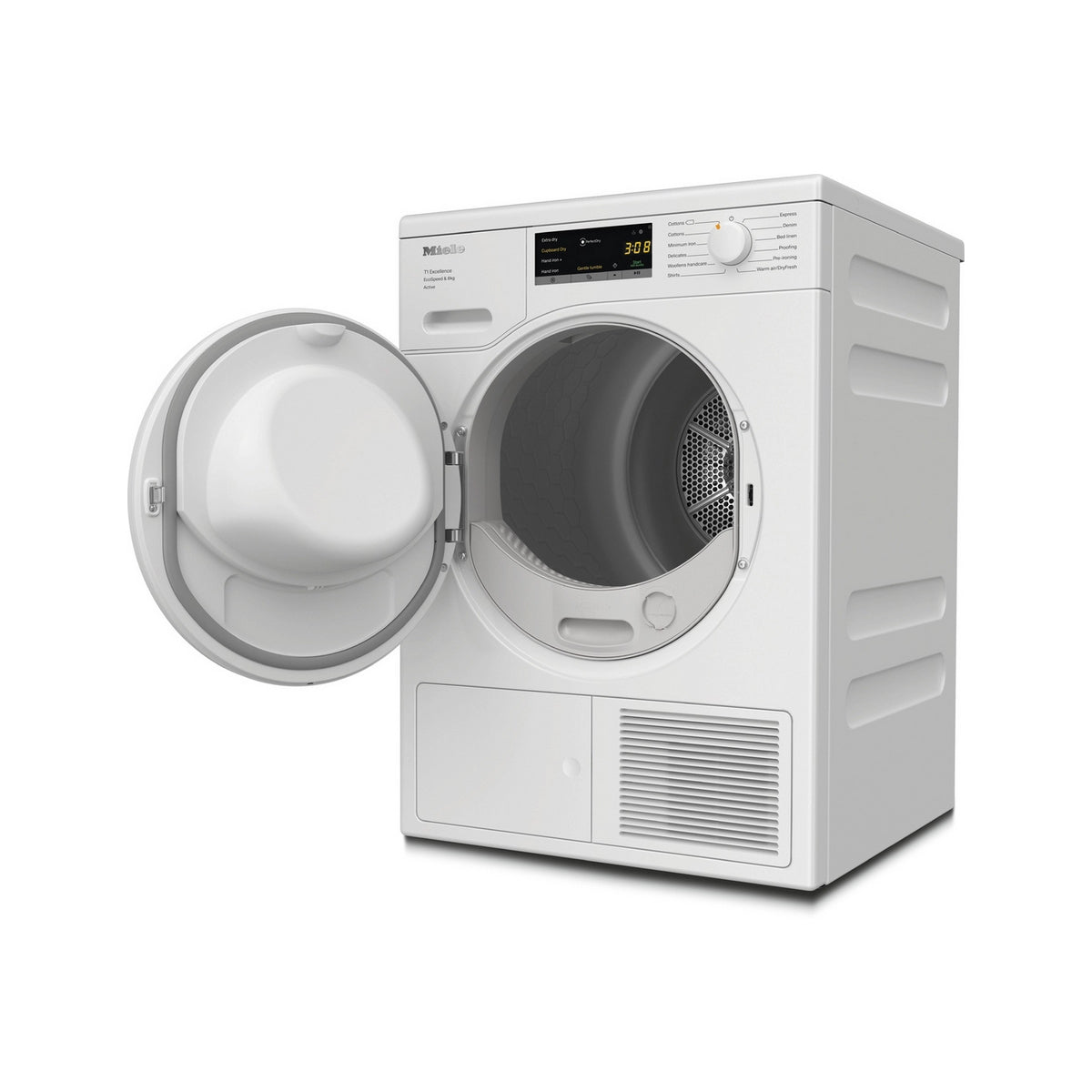 Miele TEA525WP 8Kg Freestanding Heat Pump Tumble Dryer, 59.6cm Wide - White