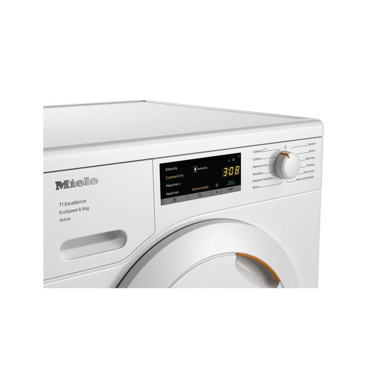 Miele TEA525WP 8Kg Freestanding Heat Pump Tumble Dryer, 59.6cm Wide - White