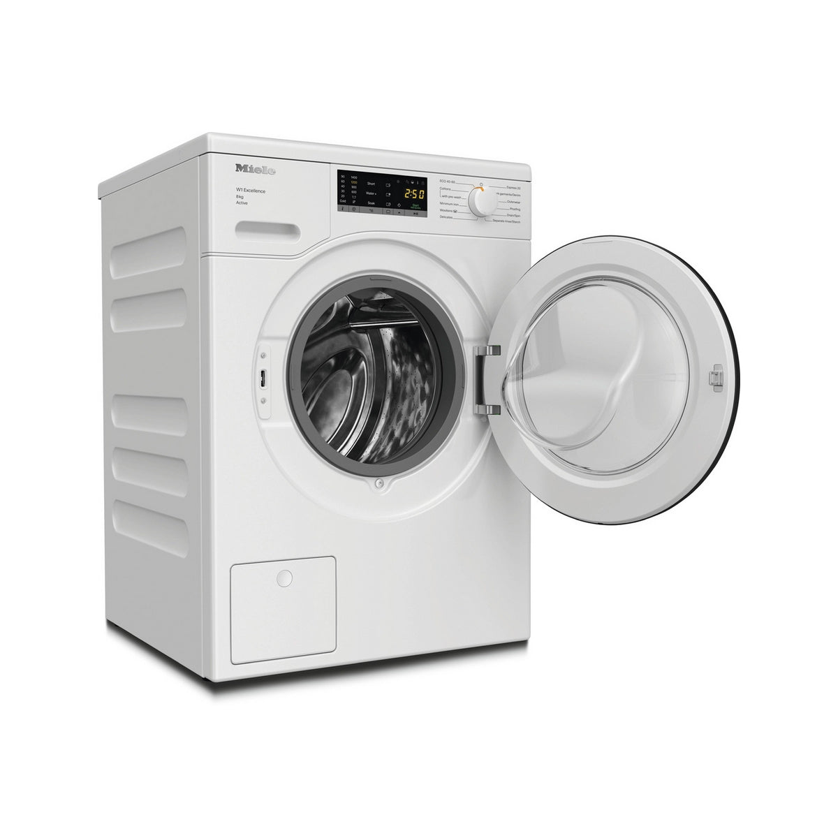 Miele WEA125WCS 8Kg Freestanding Washing Machine, 1400 Spin, 59.6cm Wide - White