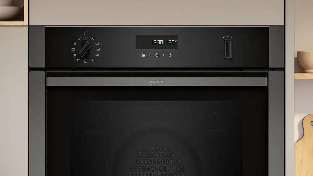 Neff B6ACH7AG7B 59.4cm Built-in Electric Single Oven, Graphite Grey - 73806433649013 