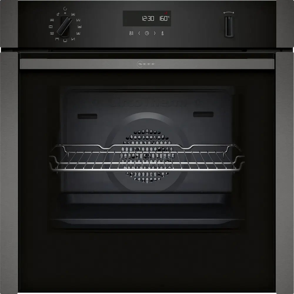 Neff B6ACH7AG7B 59.4cm Built-in Electric Single Oven, Graphite Grey - 73806433812853 