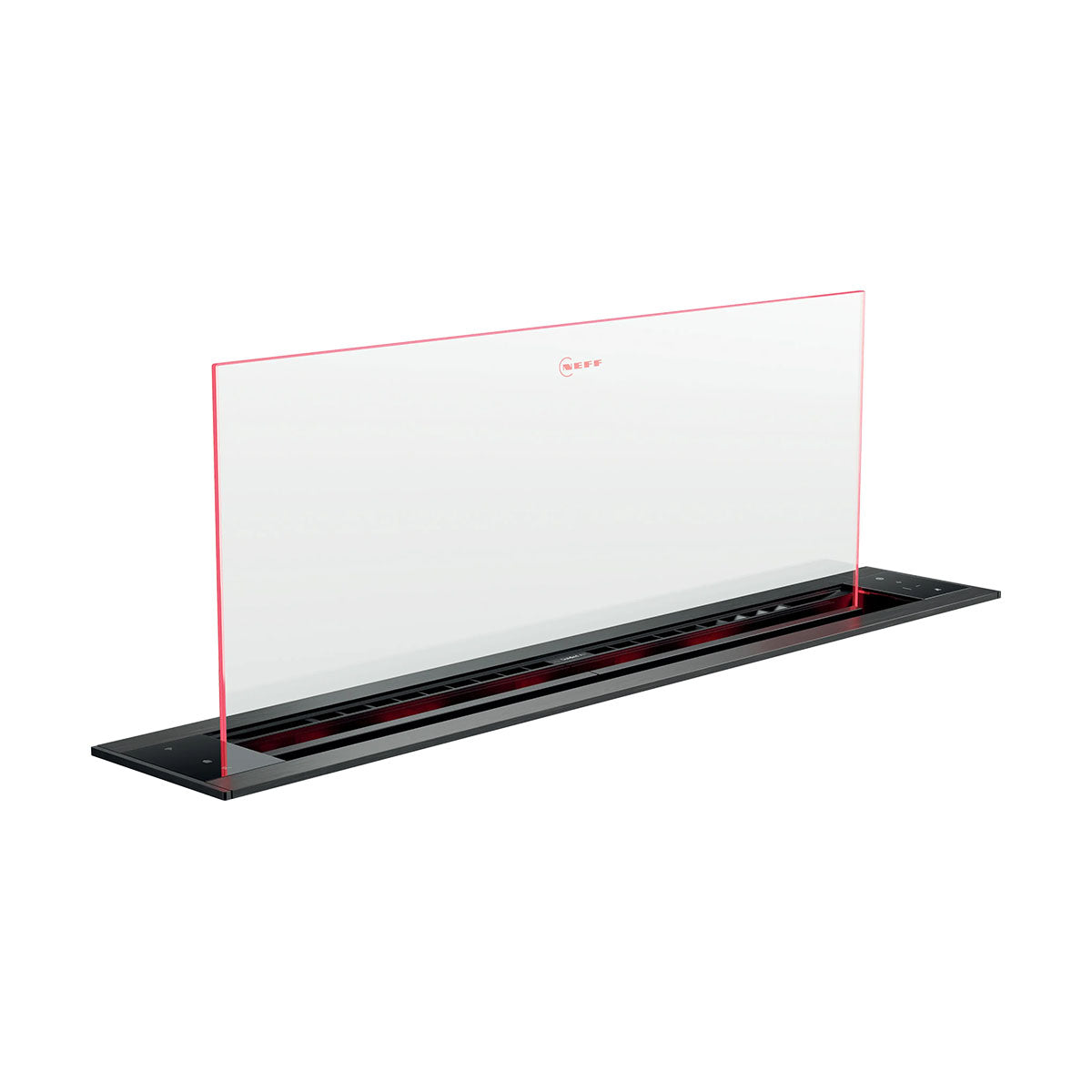 NEFF I88WMM1S7B N 90 Built-In Downdraft Hood, Guided Air Technology, 80.2cm Wide - Clear Glass, Black