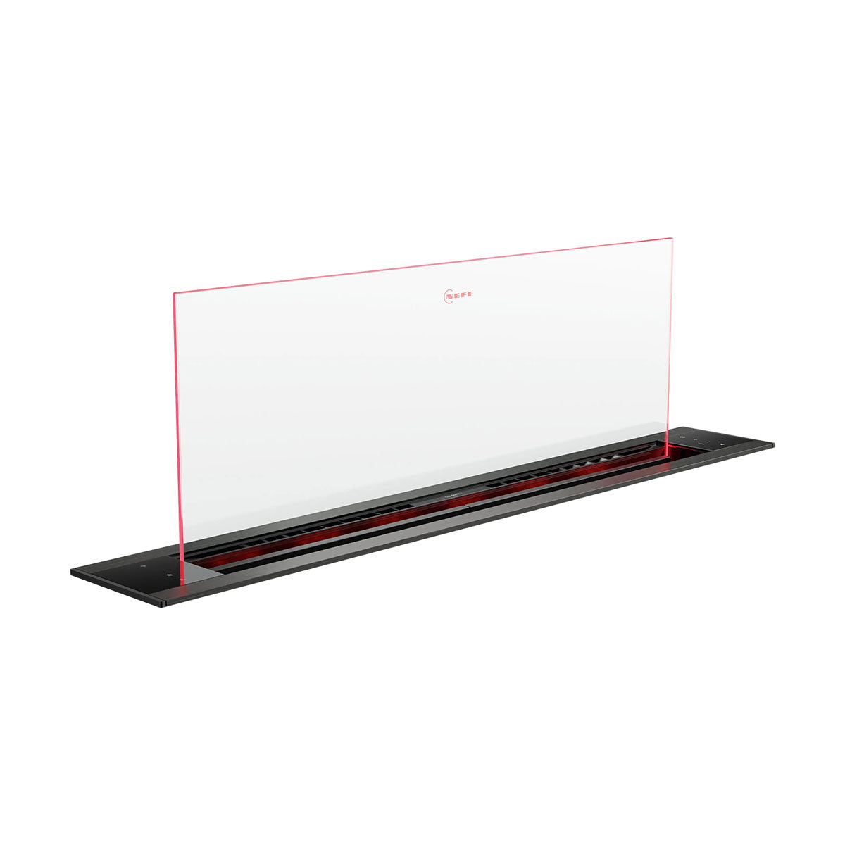NEFF I98WMM1S7B N 90 Downdraft Hood, 300 W, 91.8cm Wide - Black, Clear Glass