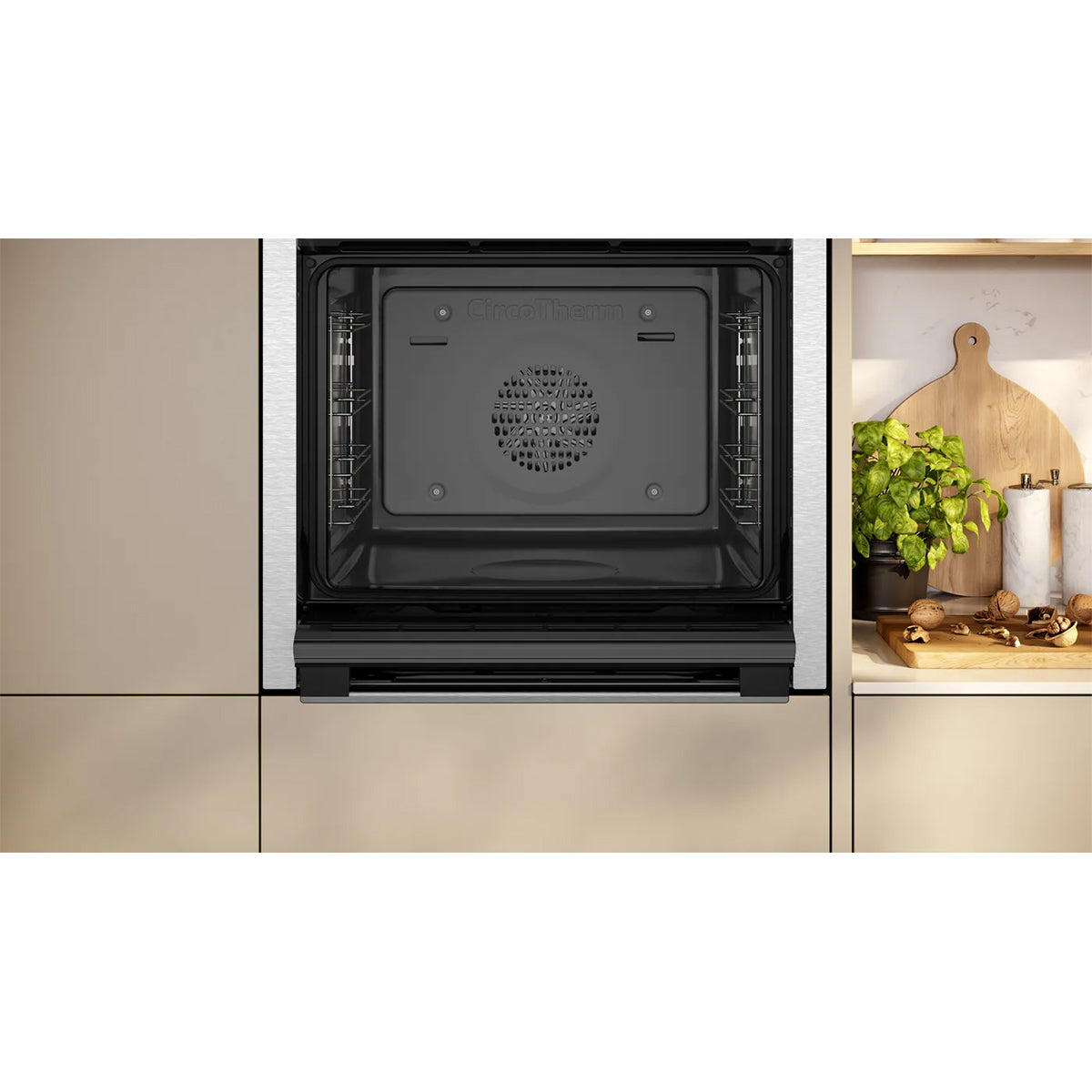 NEFF B3ACE4AG3B N 50 Built-In Oven, 71 Litre, CircoTherm��, 59.4cm Wide - Stainless Steel