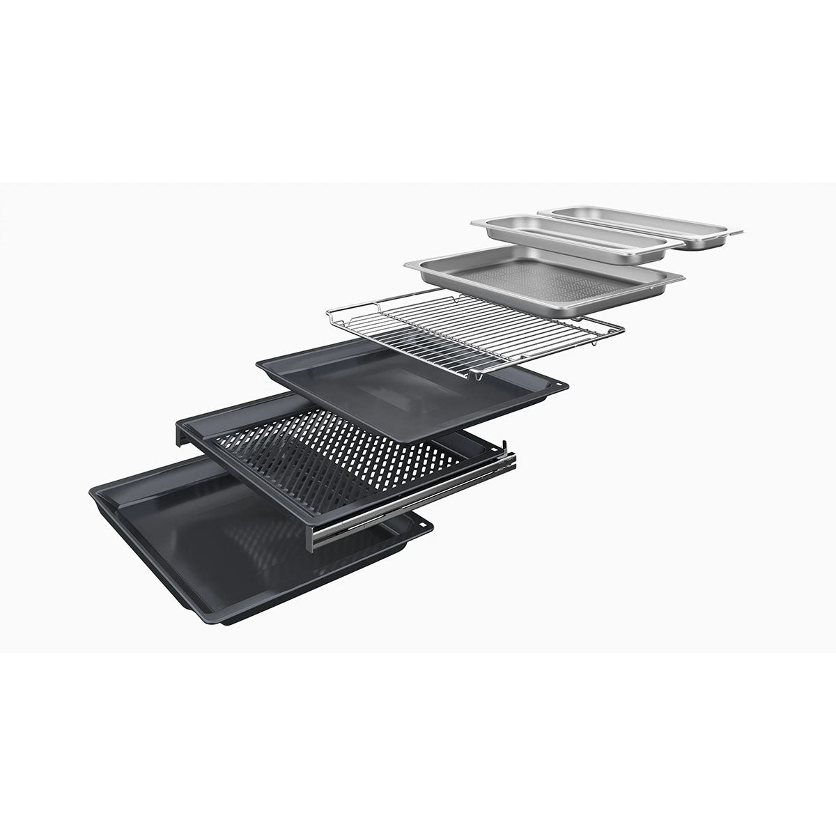 NEFF B69FY5CX0 N 90 Built-In Oven With Steam Function, 71 Litre, 24 Modes, 59.6cm Wide - Black, Flex Design