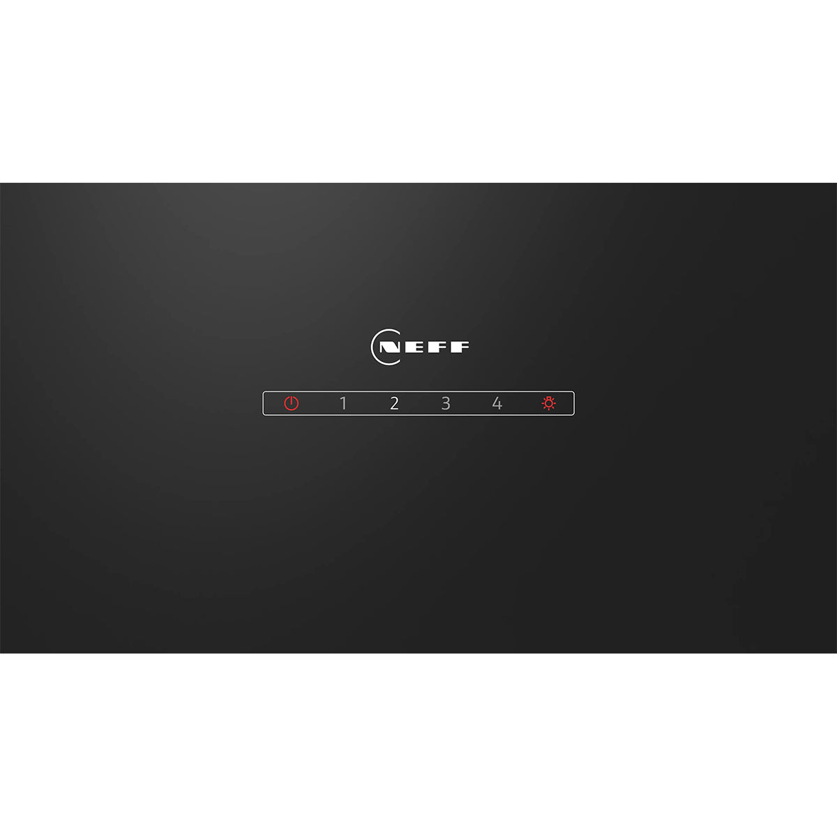 NEFF D83IDK1S0B N 30 Wall-Mounted Cooker Hood, 3 Speeds + Intensive Setting, 79cm Wide - Black, Clear Glass Black Printed