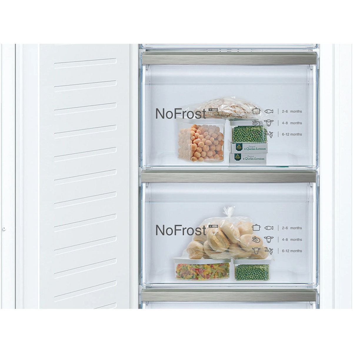 NEFF GI7812EE0G N 50 Built-In Freezer, 212 Litre, No Frost, 55.8cm Wide - Flat Hinge