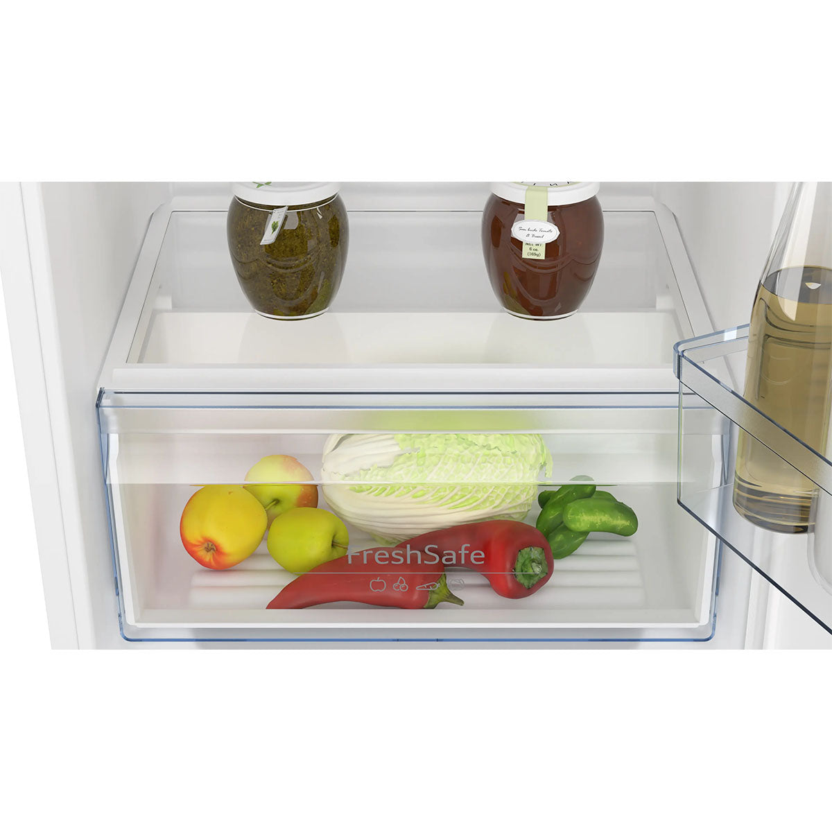 NEFF KI1211SE0 N 30 Built-in Fridge, 136 Litre, Fresh Safe, Super Cooling, 54.1cm Wide - Sliding Hinge
