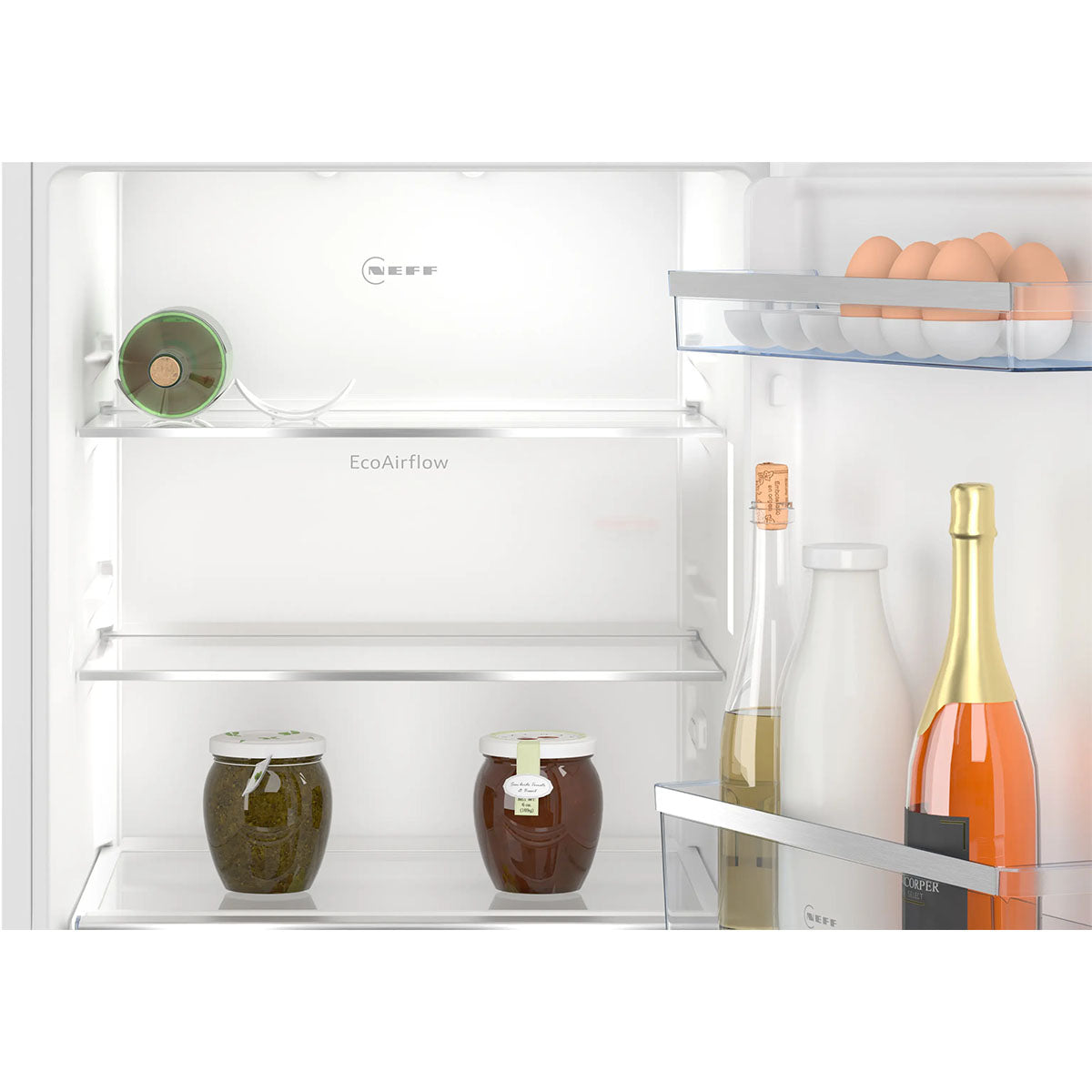 NEFF KI1212FE0 N 50 Built-in Fridge, 136 Litre, Freshsafe, Super Cooling, Eco Air Flow, 54.1cm wide - Flat Hinge