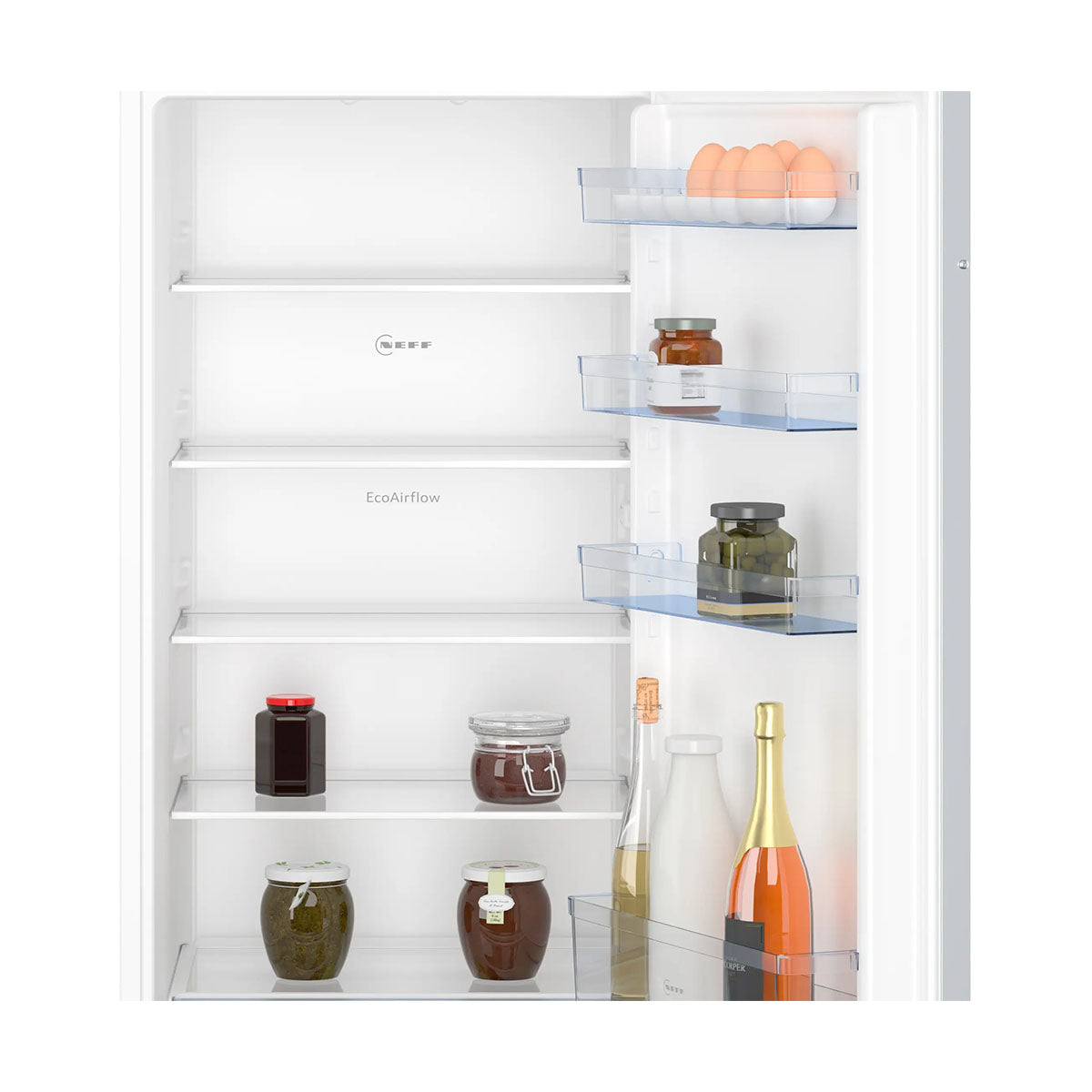 NEFF KI1411SE0G N 30 Built-In Fridge, 204 Litre, Fresh Safe, Super Cooling, 54.1cm Wide - Sliding Hinge