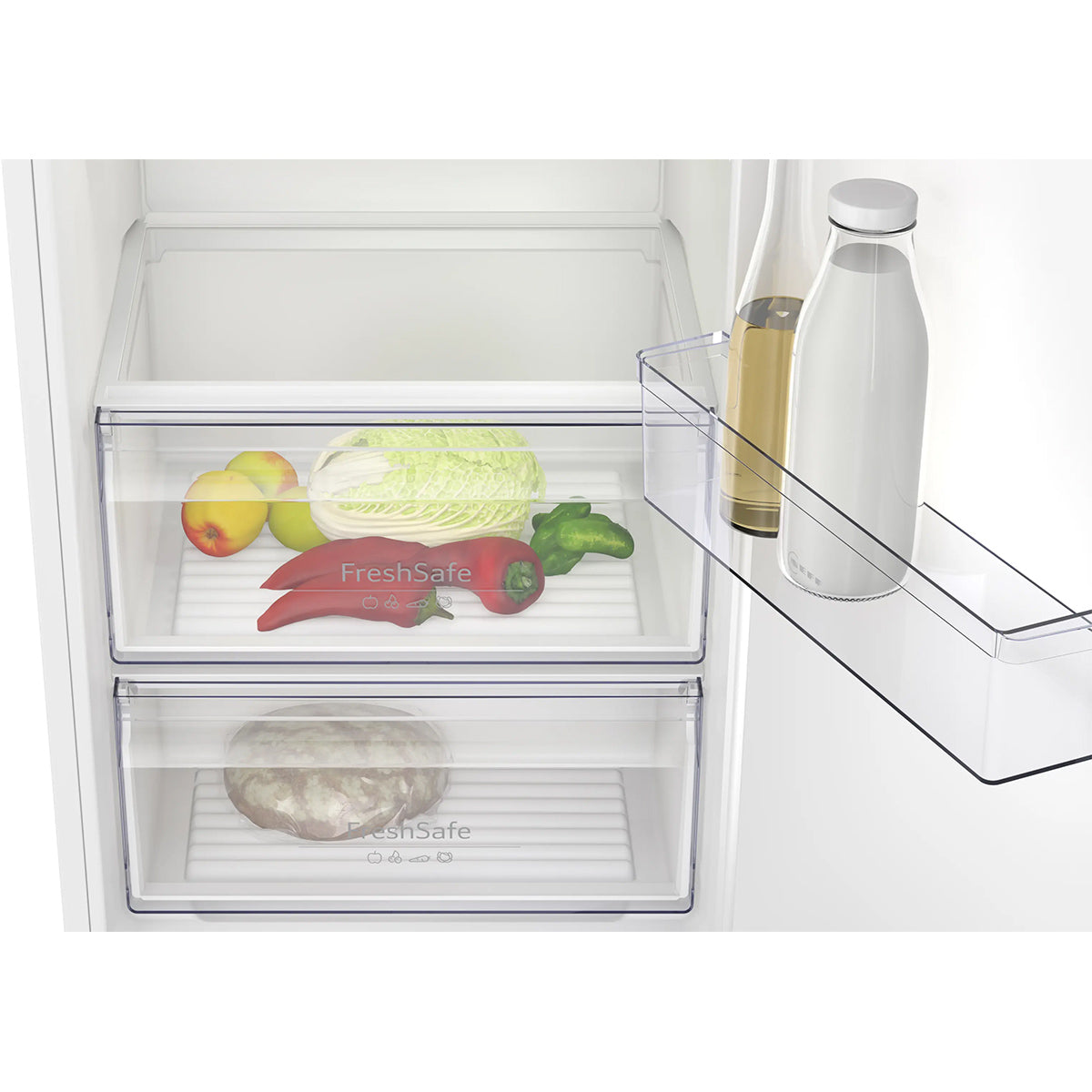 NEFF KI1811SE0G N 30 Built-In Fridge, 310 Litre, 6 Shelves, 54.1cm Wide - Sliding Hinge