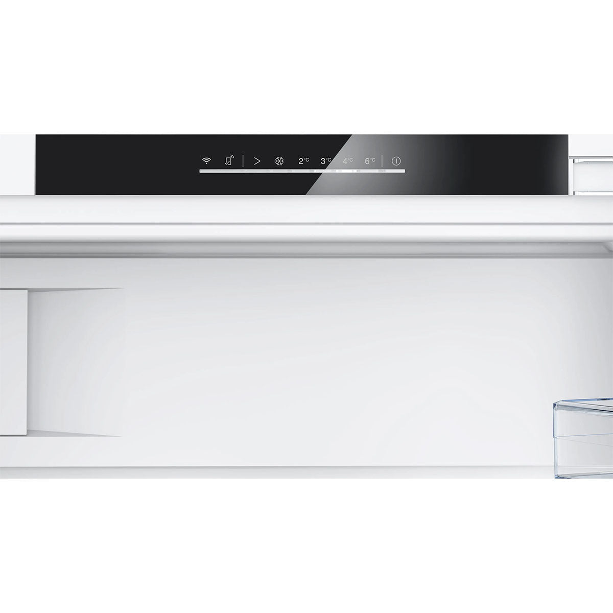 NEFF KU2222FD0G N 50 Built-Under Fridge With Freezer Section, 93 Litre, 59.8cm Wide - Flat Hinge