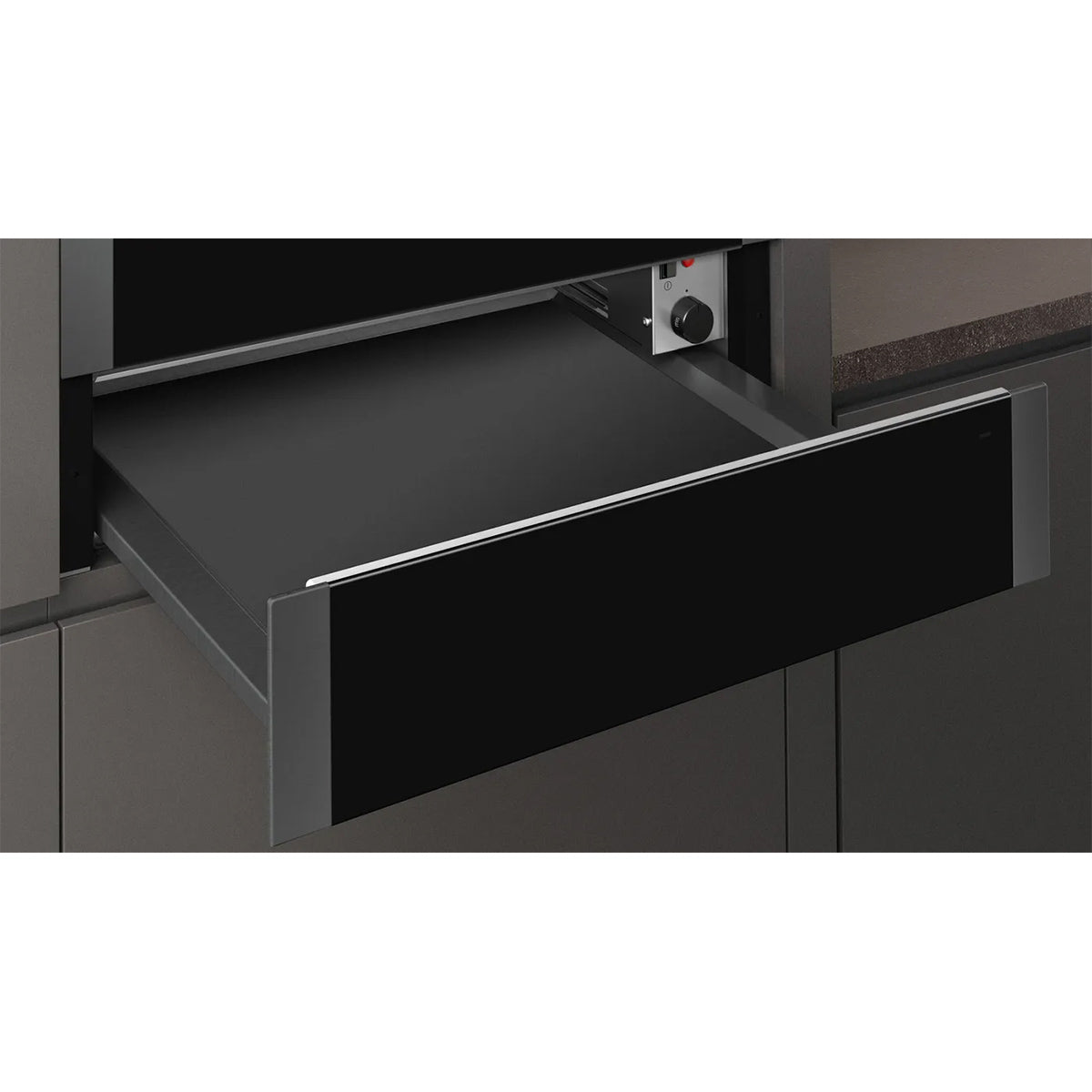 NEFF N1AHA01G0B N 50 Built-In Warming Drawer, 15Kg, 3 Settings, 59.4cm Wide - Graphite Grey