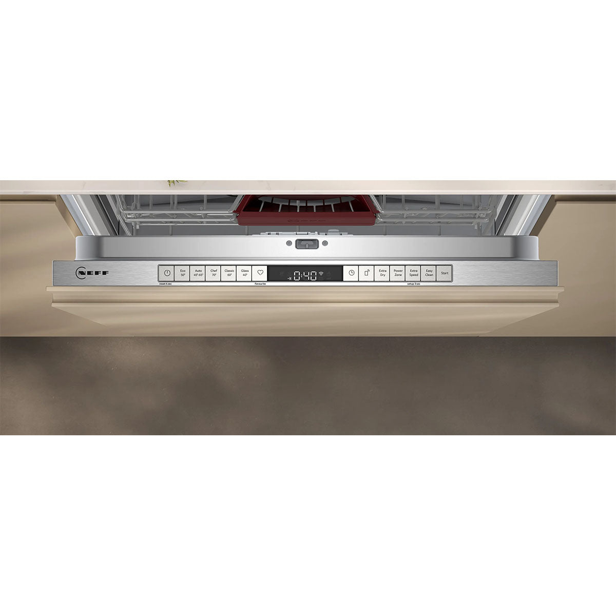NEFF S155HVX00G N 50 Fully-Integrated Dishwasher, 14 Place Settings - 59.8cm Wide