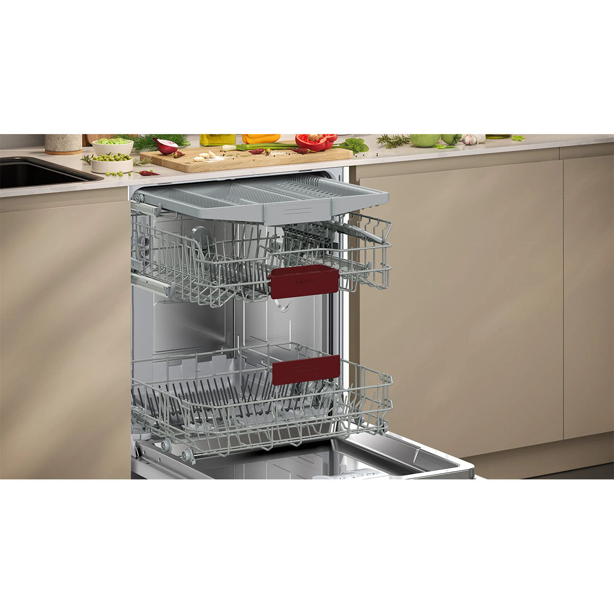 NEFF S155HVX00G N 50 Fully-Integrated Dishwasher, 14 Place Settings - 59.8cm Wide