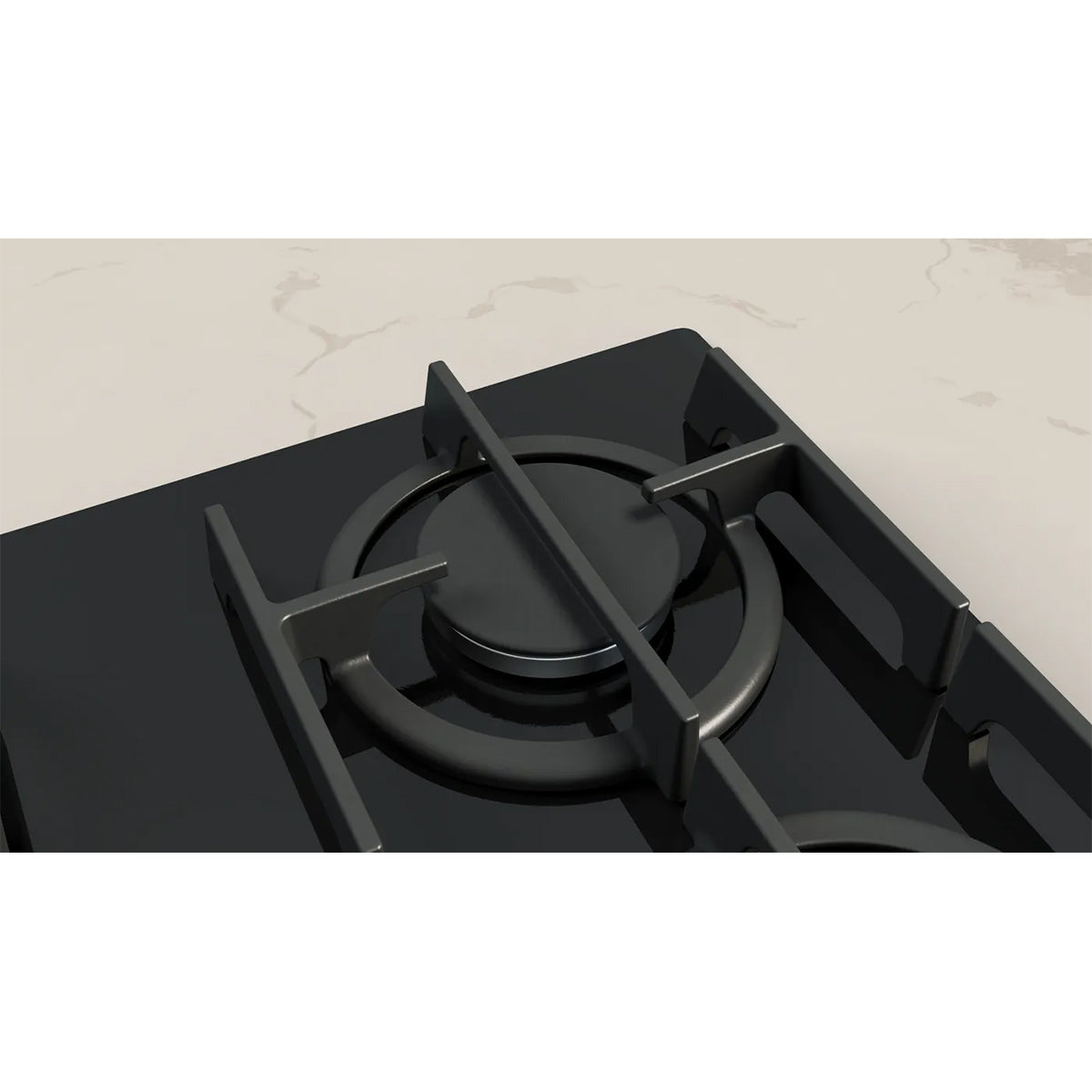 NEFF T29RHS4S0 N 90 Gas Hob, 5 Zones, Knob Ignition, 91.5cm Wide - Black, Tempered Glass
