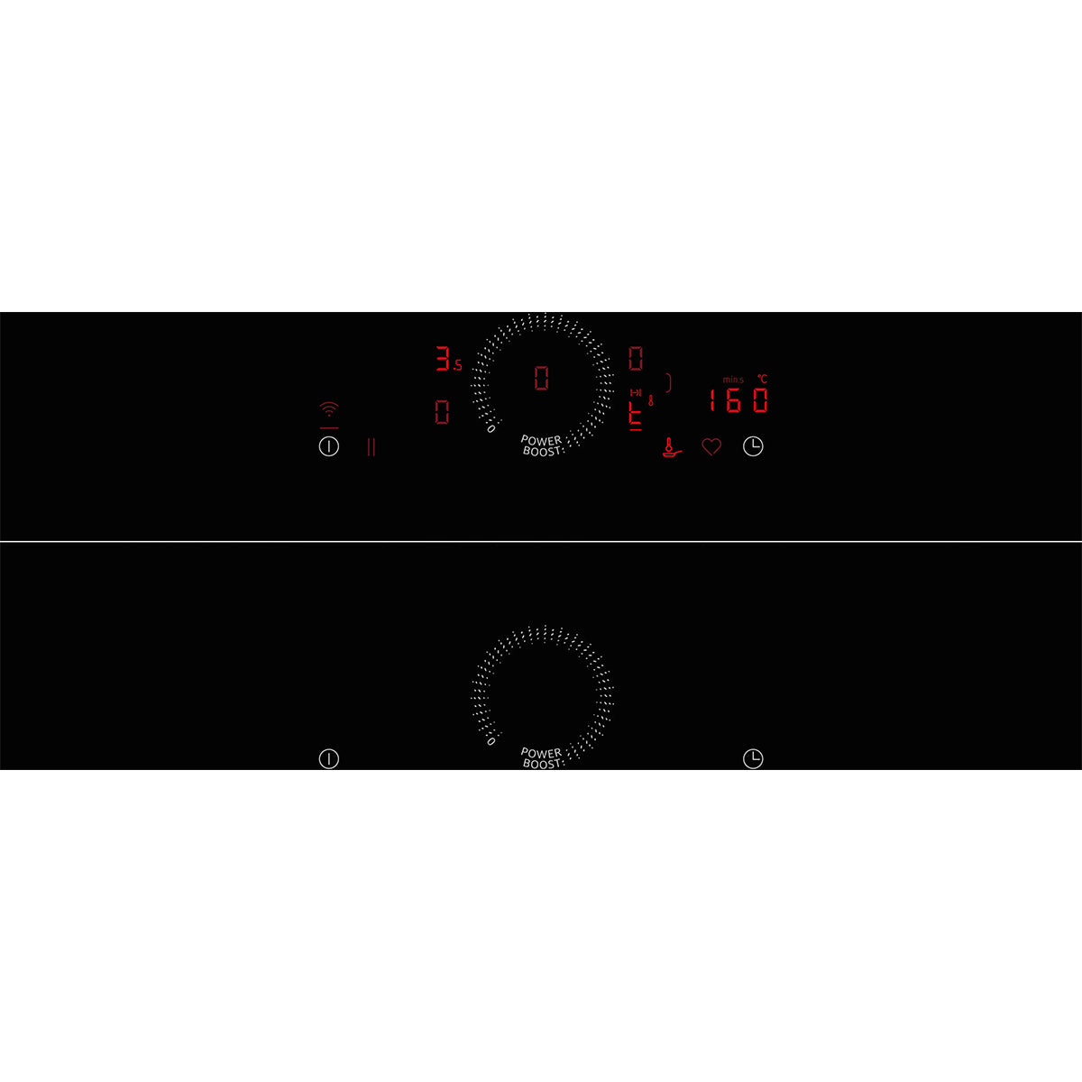 NEFF T68FHV4L0 N 70 Induction Hob, Surface Mount Without Frame, 5 Zones, 80.2cm Wide - Black, Ceramic