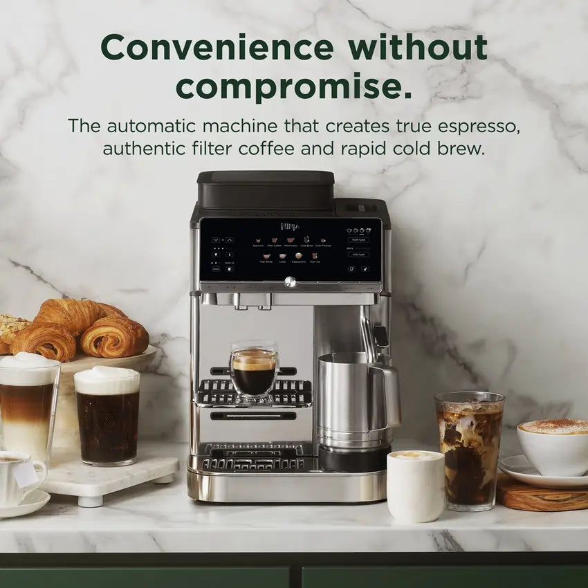 Ninja AE1001UK AutoBarista Coffee Machine, Black/Stainless Steel