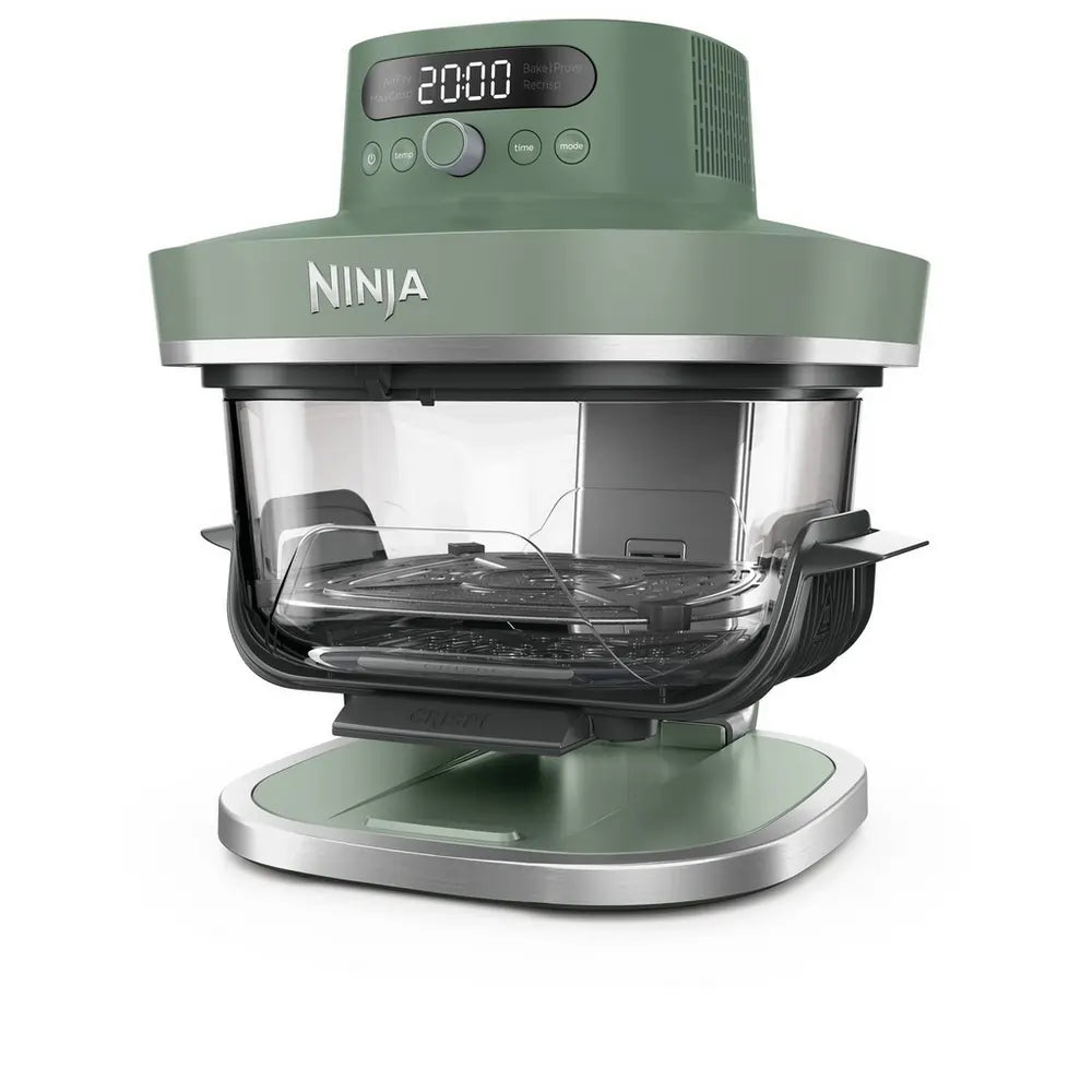 Ninja AS090UKGN CRISPi PRO 5-in-1 XL Glass Air Fryer, Moss Green