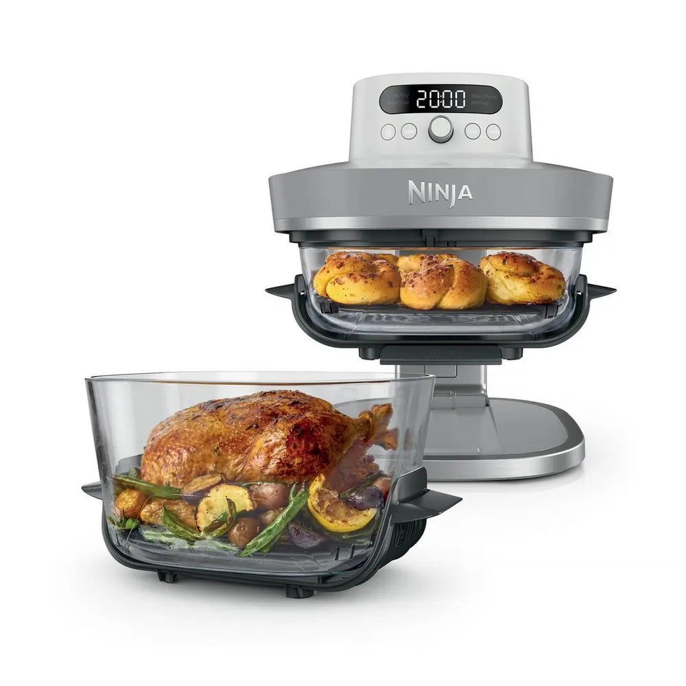 Ninja AS090UKWH CRISPi PRO XL 5-in-1 Glass Air Fryer, White