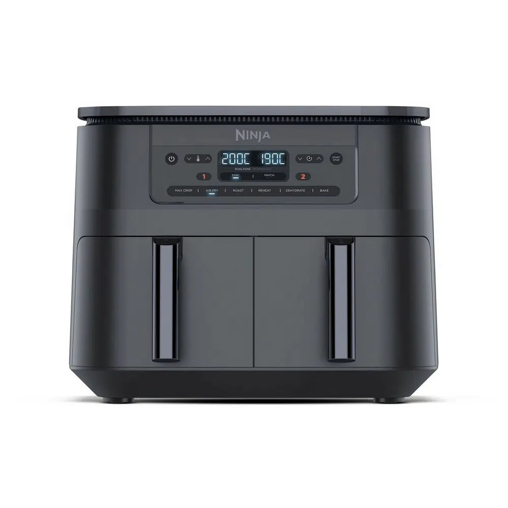Ninja DZ300UK 7.6 litre 6-in-1 Dual Zone Air Fryer, Gun Metal Grey - 74782028169589 