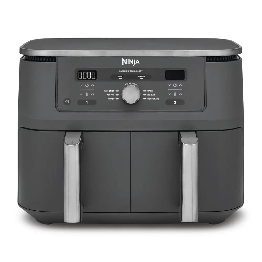 Ninja DZ400UK 9.5 litre MAX 6-in-1 Dual Zone Air Fryer, Gun Metal Grey - 74757190975861 
