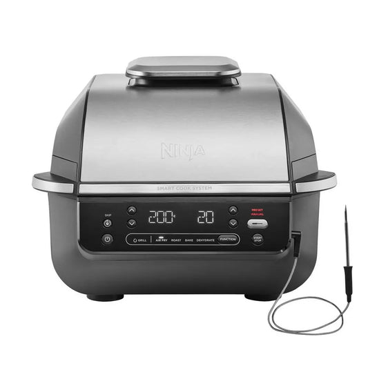 Ninja EG351UK 5.7 Litre Grill & Air Fryer, Black/Silver