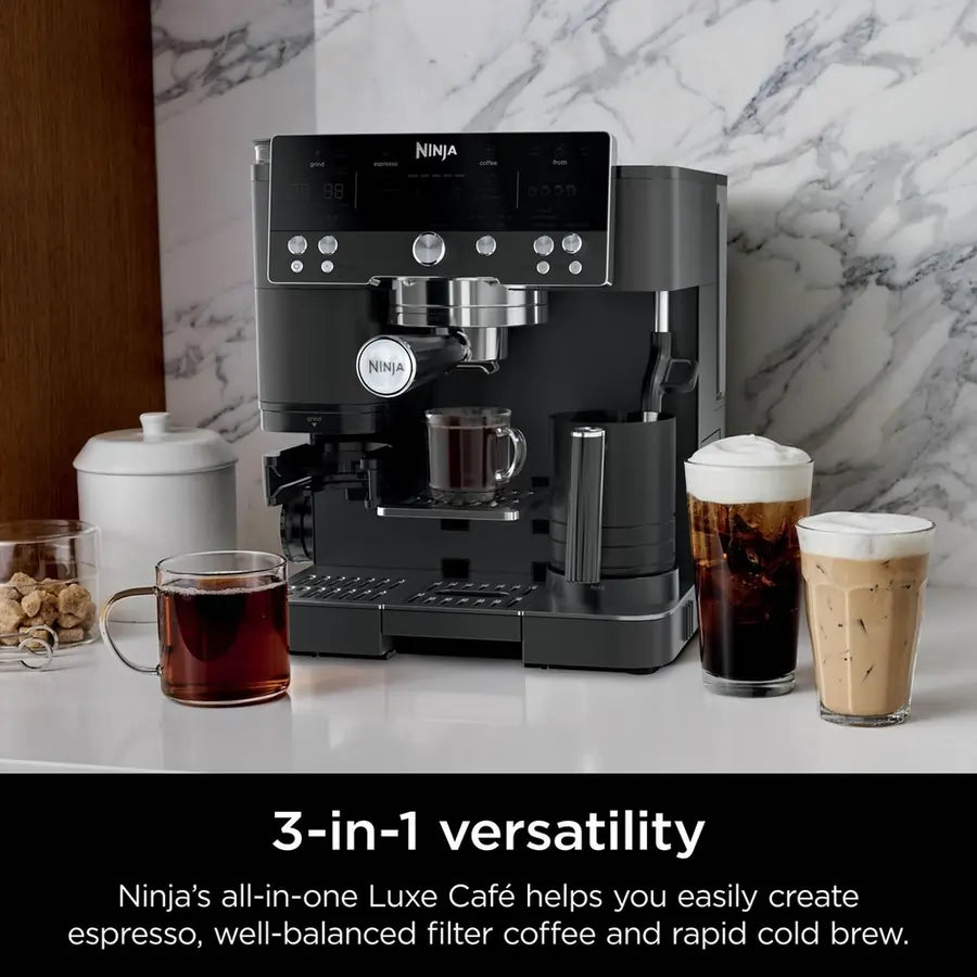 Ninja ES601UKBK Luxe Cafe Premier Series Espresso Machine, Midnight Black